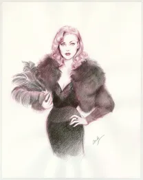 Illustration couleur, Pin-up Art, Maly Siri