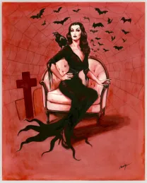 Colored illustration, Pin-up Art, Maly Siri