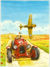 Colored illustration, Franz Zumstein