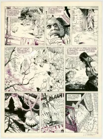 Black and white original page, Balade au bout du monde, Le Bâtard (T.3), Laurent Vicomte