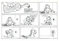 Planche noir et blanc, Garfield, Jim Davis