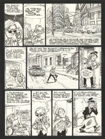 Black and white original page, Soda, Résurrection (T.13),  Dan
