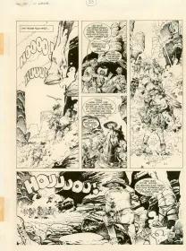 Black and white original page, Mac Coy, Le Triomphe de Mac Coy (T.4), Antonio Hernandez Palacios