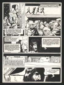Black and white original page, Le Transperceneige - Snowpiercer, Le Transperceneige - Snowpiercer (T.1), Jean-Marc Rochette