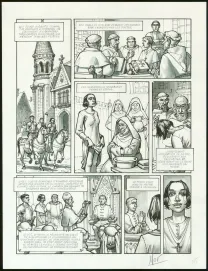 Planche noir et blanc, Jeanne D'Arc, Ignacio Noé