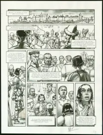 Black and white original page, Jeanne D'Arc, Ignacio Noé
