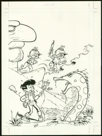 Couverture, Le Scrameustache, L'Antre de Satic (T.35), Roland Gos
