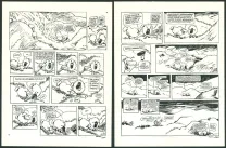 Black and white original page, Le Génie des alpages ,  F'murr