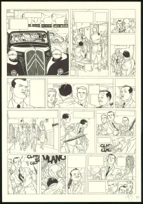 Black and white original page, Kaplan & Masson, Il faut sauver Hitler (T.2), Jean-Christophe Thibert