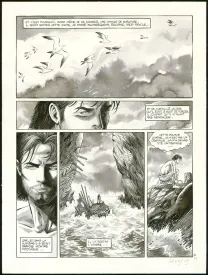 Black and white original page, Niklos Koda, L'Océan (T.12), Olivier Grenson