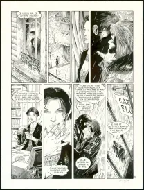 Black and white original page, Niklos Koda, Le Dernier masque (T.15), Olivier Grenson