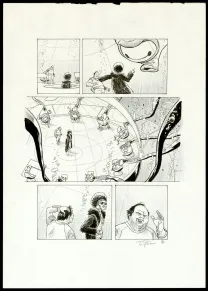 Planche noir et blanc, Infinity 8, Guérilla symbolique (T.4), Martin Trystram