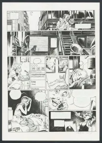 Black and white original page, Millenium, Josep Homs