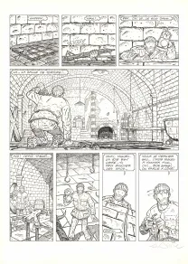 Planche noir et blanc, Adler, Les Maudits (T.8), René Sterne