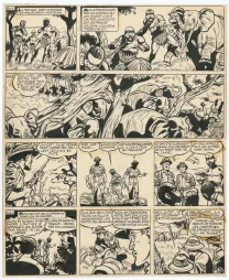 Planche noir et blanc, Tiger Joe, La Piste de l'Ivoire (T.2), Victor Hubinon