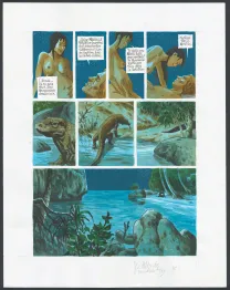 Planche couleur, Le Maître des Crocodiles , Jean Denis Pendanx