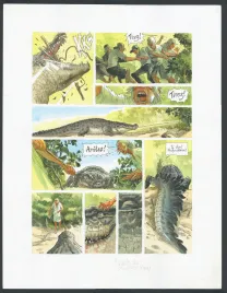 Planche couleur, Le Maître des Crocodiles , Jean Denis Pendanx