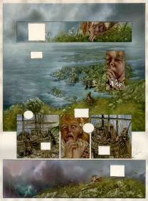 Colored original page, Korrigans, Guerriers des ténèbres (T.2), Emmanuel Civiello