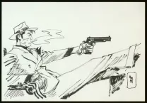 Black and white illustration, Jordi Bernet