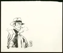 Black and white illustration, Jordi Bernet