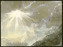 Colored original page, Le Crépuscule des idiots , Jean-Paul Krassinsky