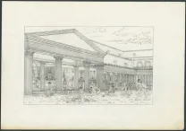 Black and white illustration, Pompeï, tome 2 (T.2), Marc Henniquiau