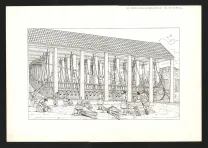Illustration noir et blanc, Les Voyages d'Alix, La Marine Antique (T.2), Marc Henniquiau