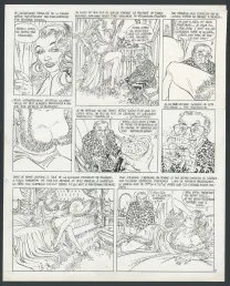 Illustration noir et blanc, La dérisoire effervescence des comprimés, François Boucq