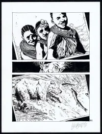 Planche noir et blanc, Tout seul, Christophe Chabouté