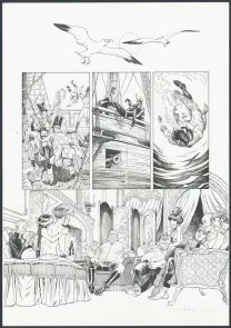 Black and white original page, Shi, Le Roi démon (T.2), Josep Homs