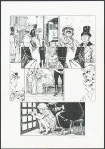 Black and white original page, Shi, Le Roi démon (T.2), Josep Homs