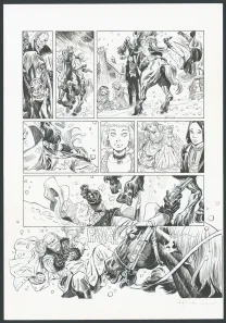 Black and white original page, Shi, Le Roi démon (T.2), Josep Homs