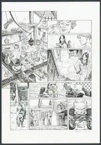 Black and white original page, Shi, Le Roi démon (T.2), Josep Homs