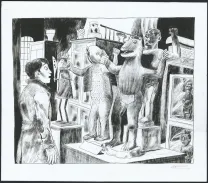 Illustration noir et blanc, Pablo, Picasso (T.4), Clément Oubrerie