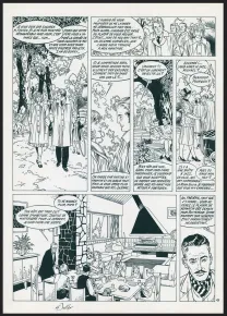 Planche noir et blanc, Les Maîtres de l'orge, Julienne, 1950 (T.5), Francis Vallès