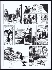 Planche noir et blanc, Rani, Maîtresse (T.4), Francis Vallès