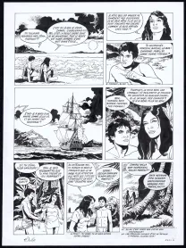 Planche noir et blanc, Rani, Sauvage (T.5), Francis Vallès