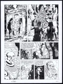 Planche noir et blanc, Rani, Sauvage (T.5), Francis Vallès