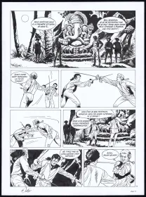 Planche noir et blanc, Rani, Sauvage (T.5), Francis Vallès