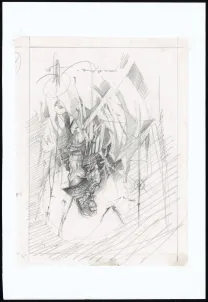 Black and white illustration, Djillali Defali