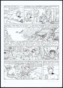 Planche noir et blanc, Adler, L'Île perdue (T.6), René Sterne