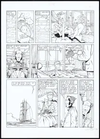 Planche noir et blanc, Adler, Muerte Transit (T.3), René Sterne