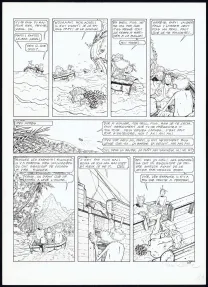 Planche noir et blanc, Adler, Black Bounty (T.5), René Sterne