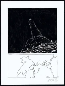 Planche noir et blanc, Tout seul, Christophe Chabouté