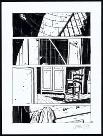 Planche noir et blanc, Tout seul, Christophe Chabouté
