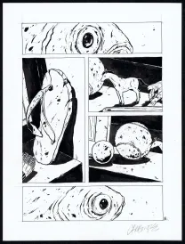 Black and white original page, Tout seul, Christophe Chabouté