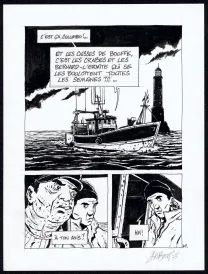 Black and white original page, Tout seul, Christophe Chabouté
