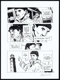 Planche noir et blanc, Tout seul, Christophe Chabouté