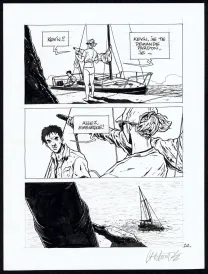 Planche noir et blanc, Tout seul, Christophe Chabouté