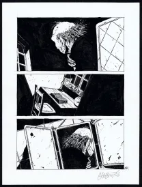 Planche noir et blanc, Tout seul, Christophe Chabouté